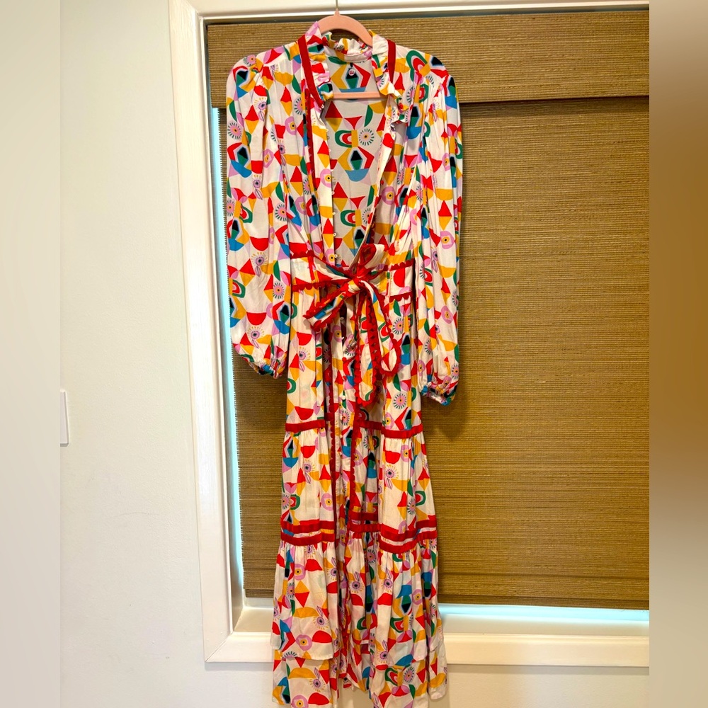 Colorful Celia B Geometric Patterned Dress
